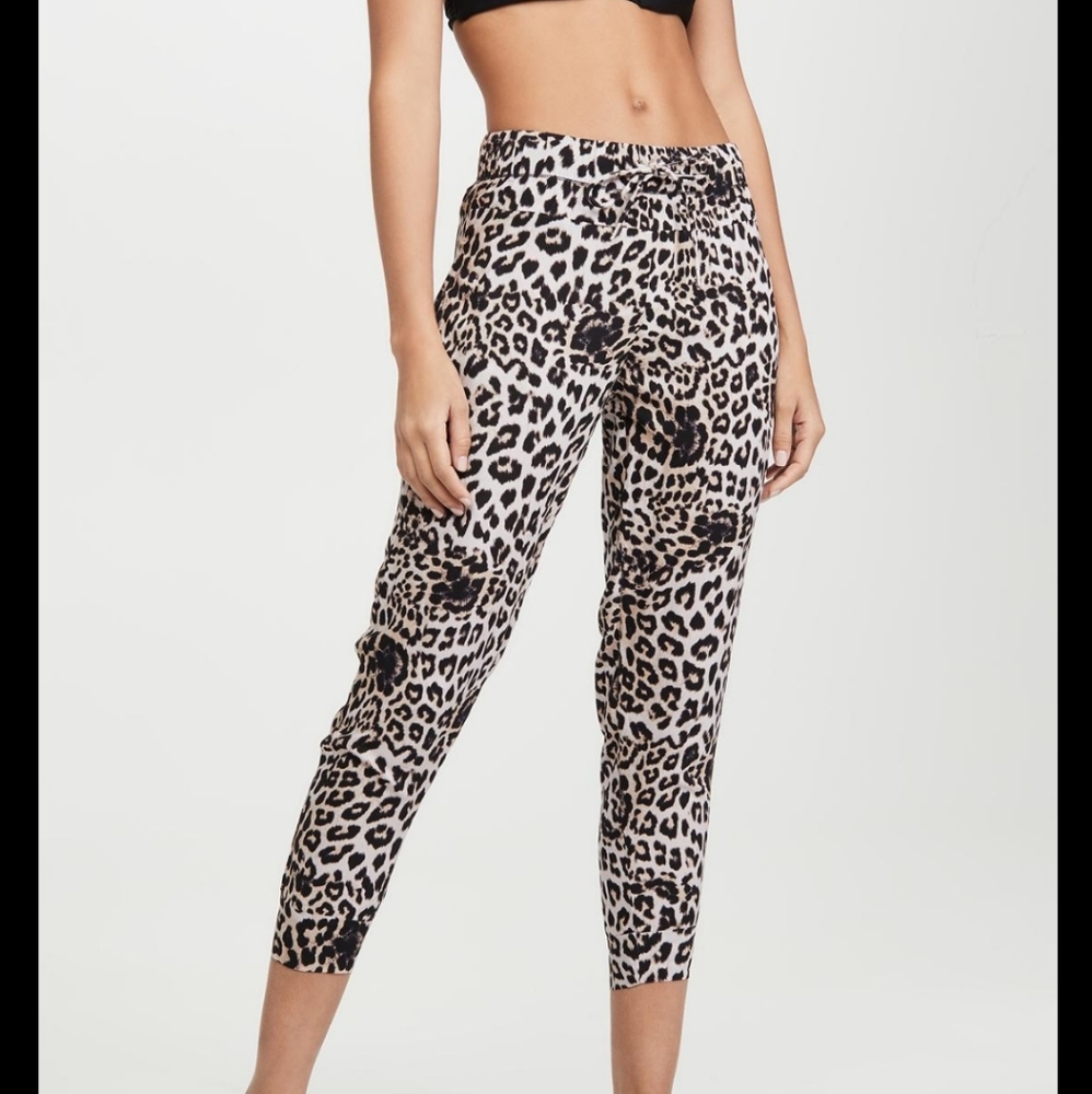 Mikoh Saku Crop Pants in Leopard